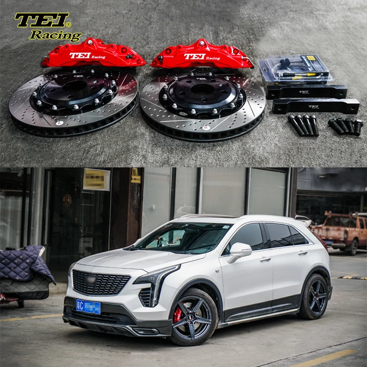 Front Big Brake Kit 6 Piston Caliper with 355*32 mm rotor BBK auto brake system For Cadillac XT4 18 Inch car rim