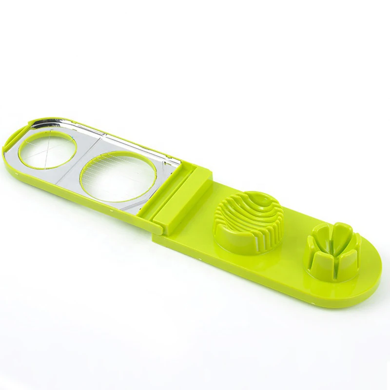 Multi-functional 3 In 1 Plastic Boiled Egg Cutter Egg Cutter slicers