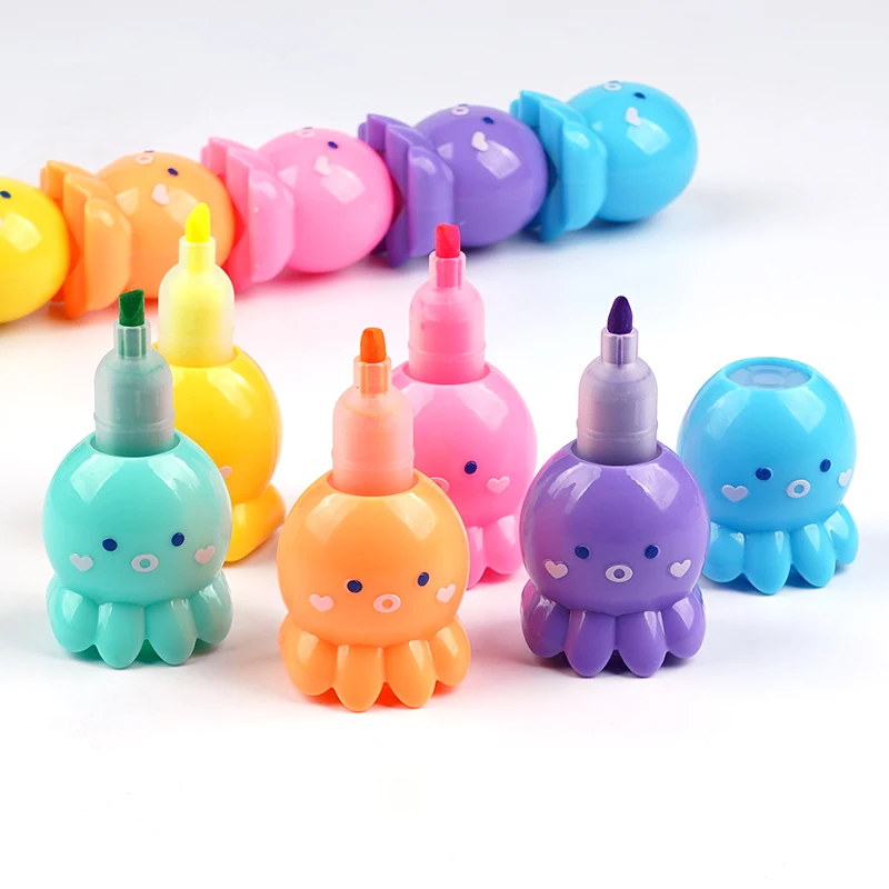FEMA  lovely Octopus stylus highlighter pen  100PCS