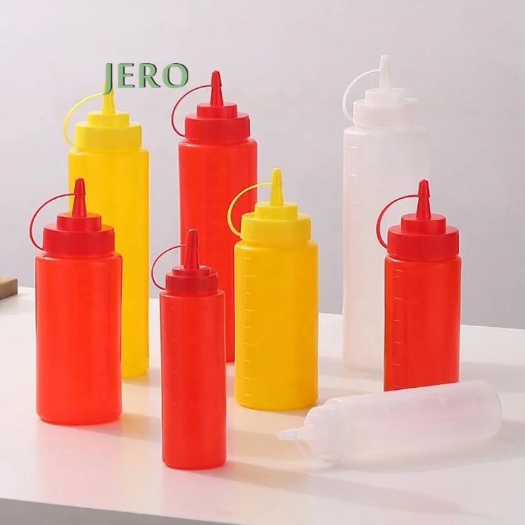Tomato BBQ sauce squeeze bottles 4oz 8oz 12oz 16oz 24oz 32oz condiment squeeze bottles ketchup squeeze bottle