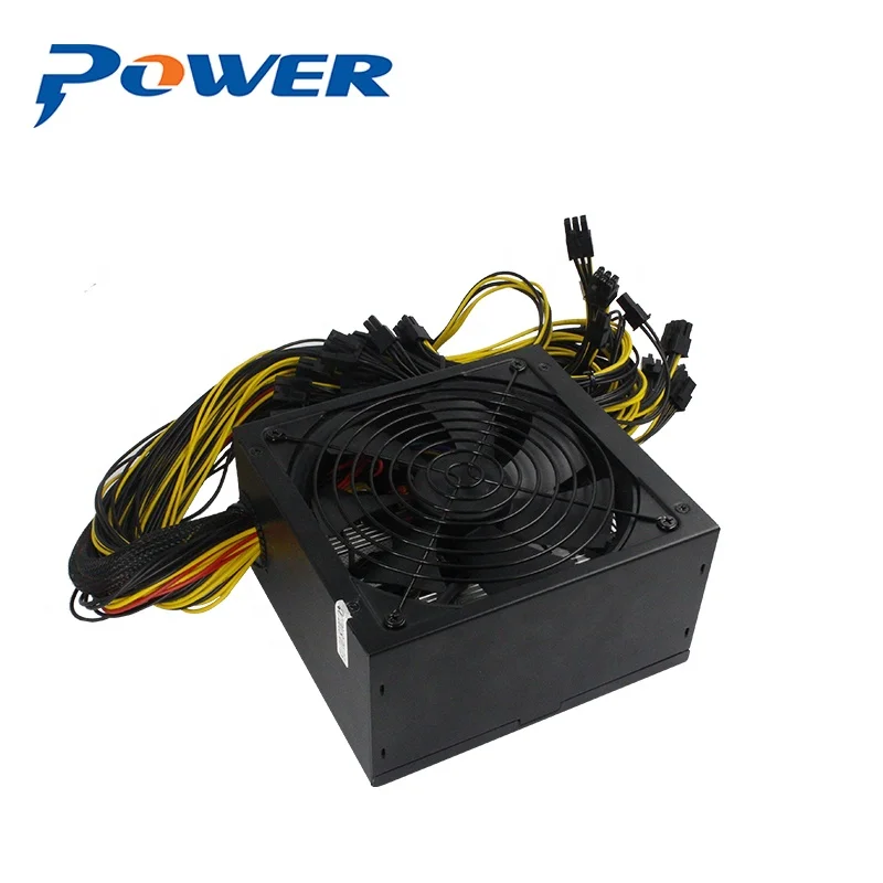  Хорошее качество ATX PSU 1600W блок питания компьютерный для материнской платы и 6/8 gpu добычи Рог