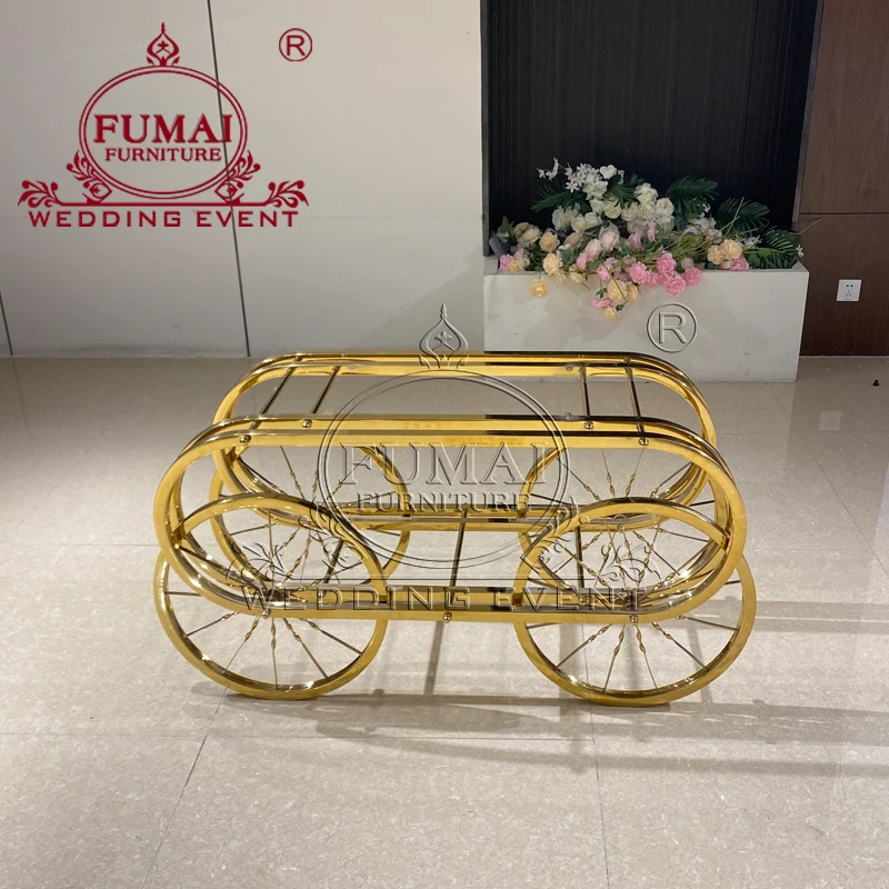 Party Decor Wedding Cart Decoration Idea Metal Cake Flower And Candy Cart With Wheels