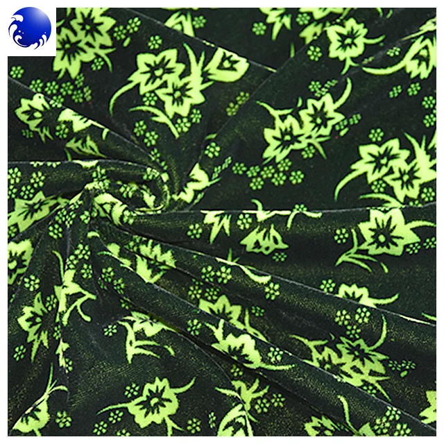 woven elastic free print velvet fabric printed woven micro velvet 9000 velvet fabric latest