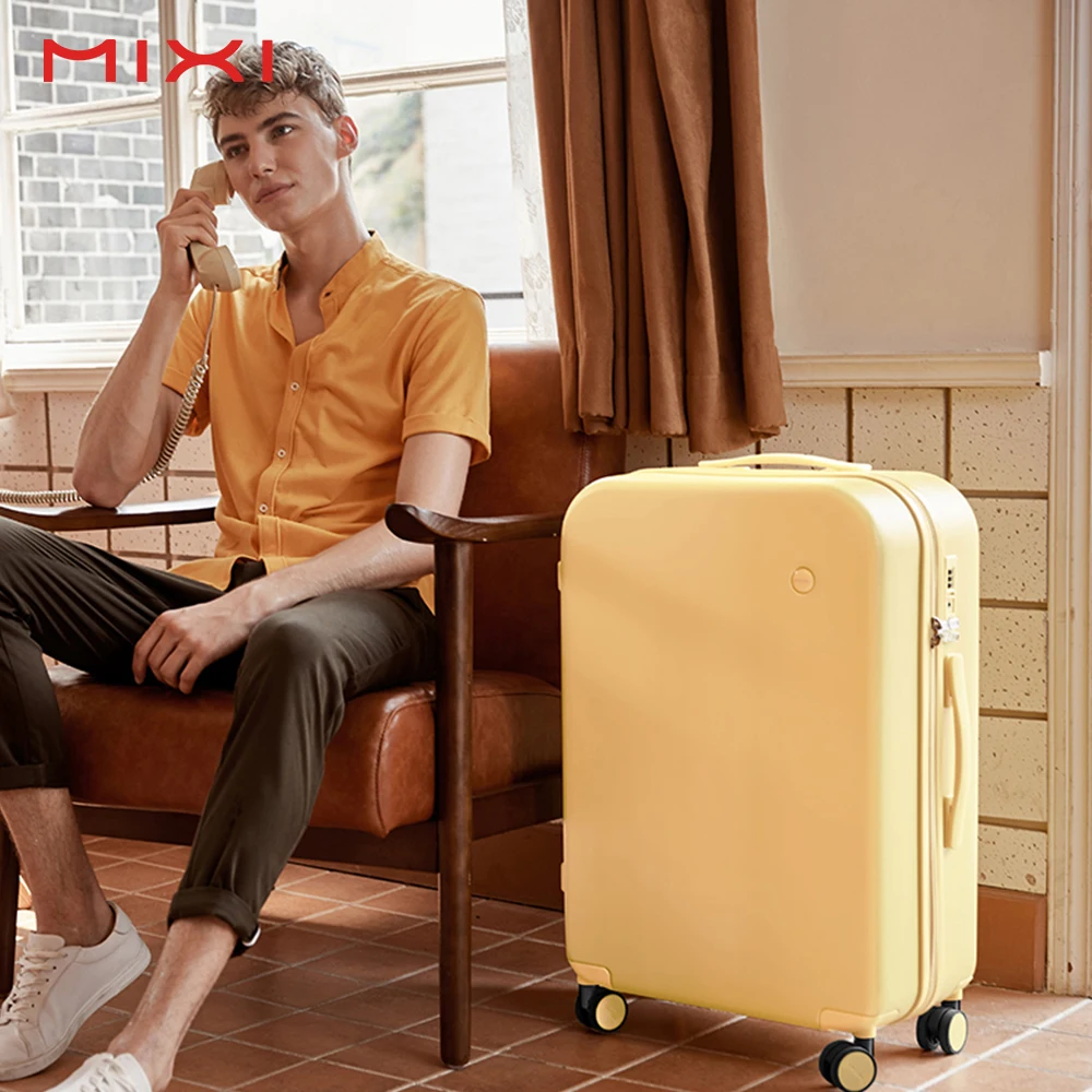 Mixi Custom Travel Trolley Carry On Suitcase Universal Spinner Wheels Rolling Smart TSA Lock PC Luggage Suitcase