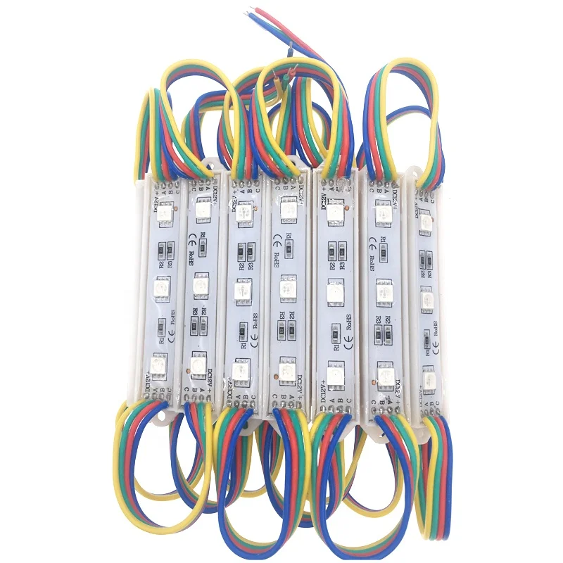 Factory OEM 12v IP65 5050 led modules 0.72w outdoor Advertising Signs smd 3 led rgb module