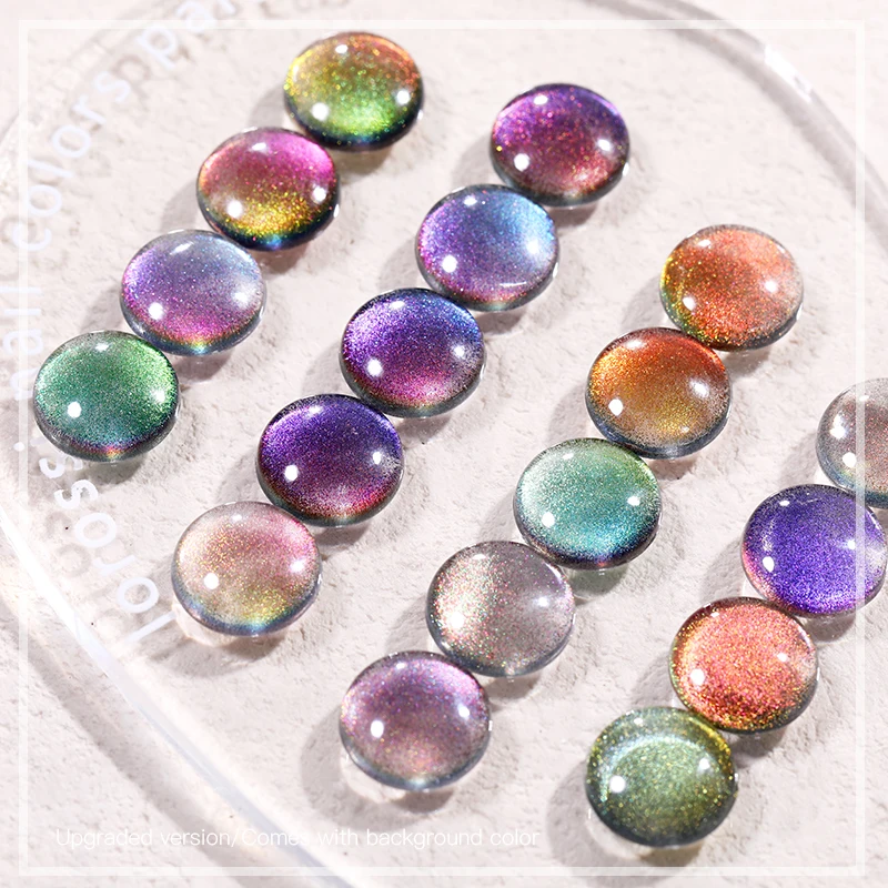 New Crystal Galaxy Cateye Gel Polish Wholesale Esmalte En Gel Magic Galaxy Effect Cat Eye Gel Polish