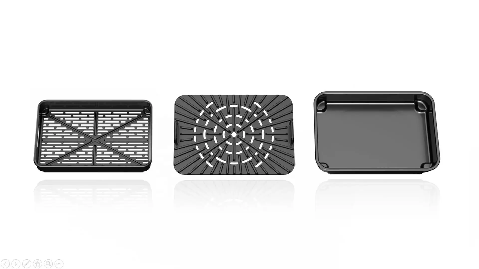 China factories 10L air frier without oil digital air fryer oven video with LED display panel