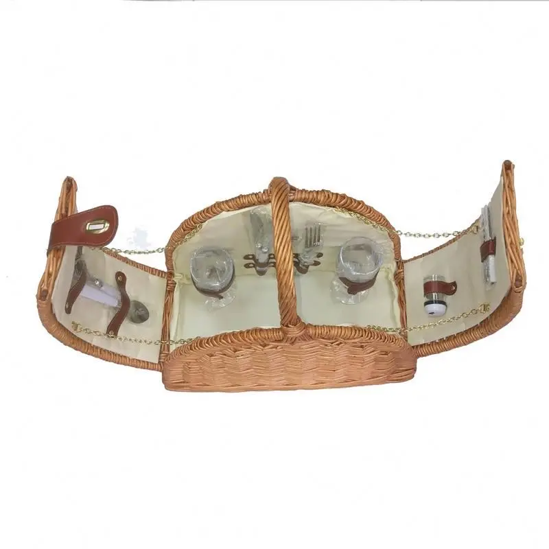 Rattan picnic blanket basket vietnam wicker basket