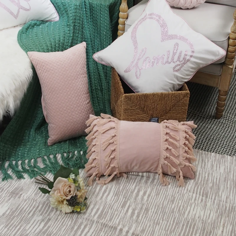 Hot selling great quality cheap price decorative lovely style seat cushions throw pillow for home hotel