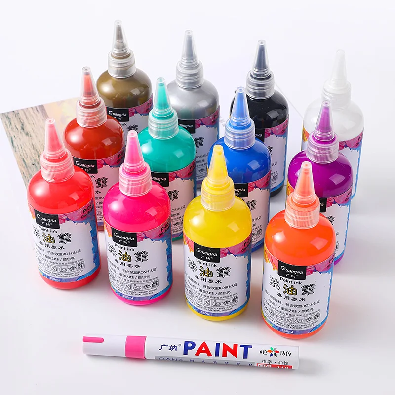 Wholesales 150ml Oil Based Permanent Paint Marker Ink
