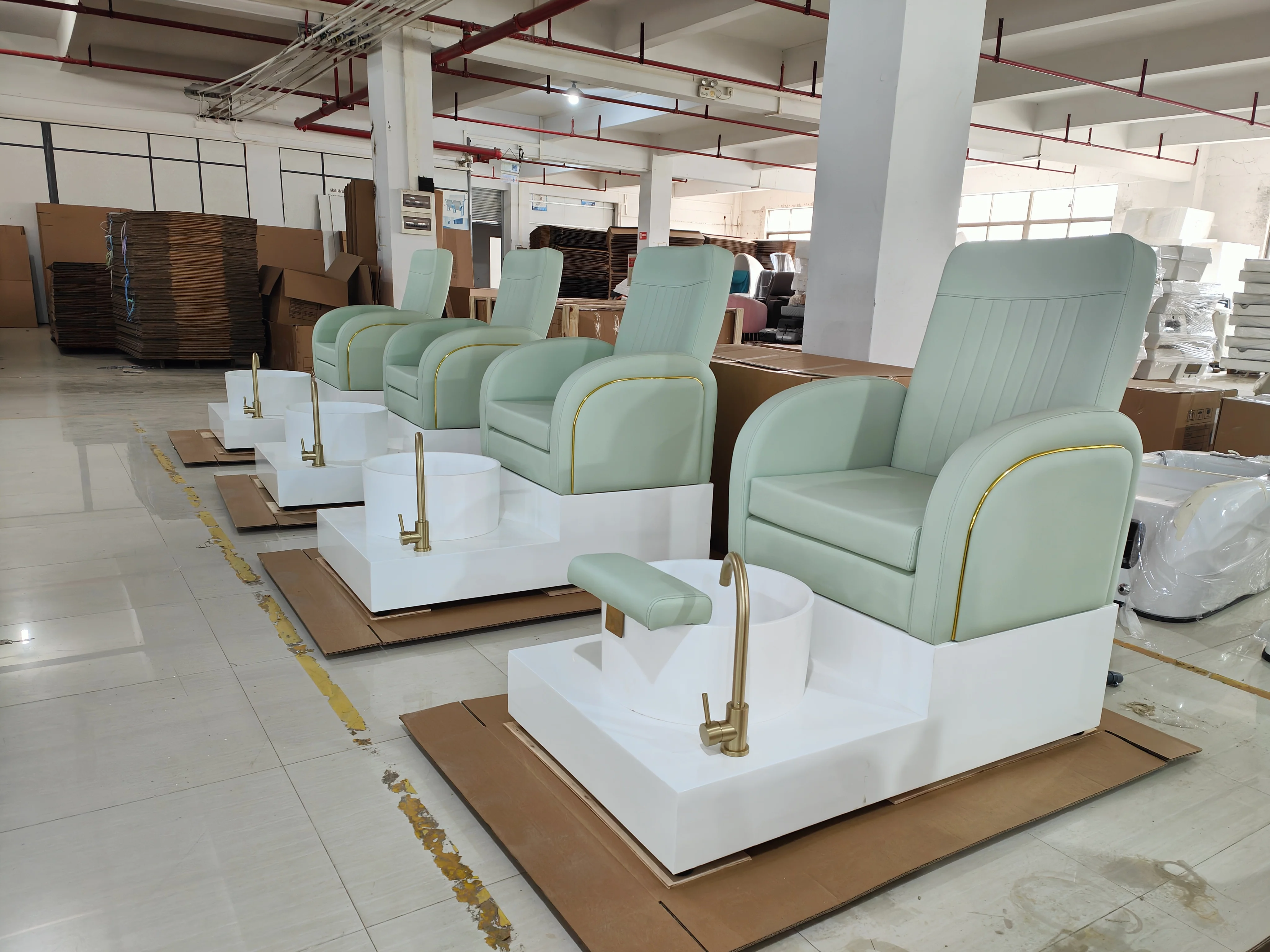 More Design Popular Beauty Nail Salon Furniture No Plumbing Luxury Relax Massage Foot Spa Pedicure Chair
