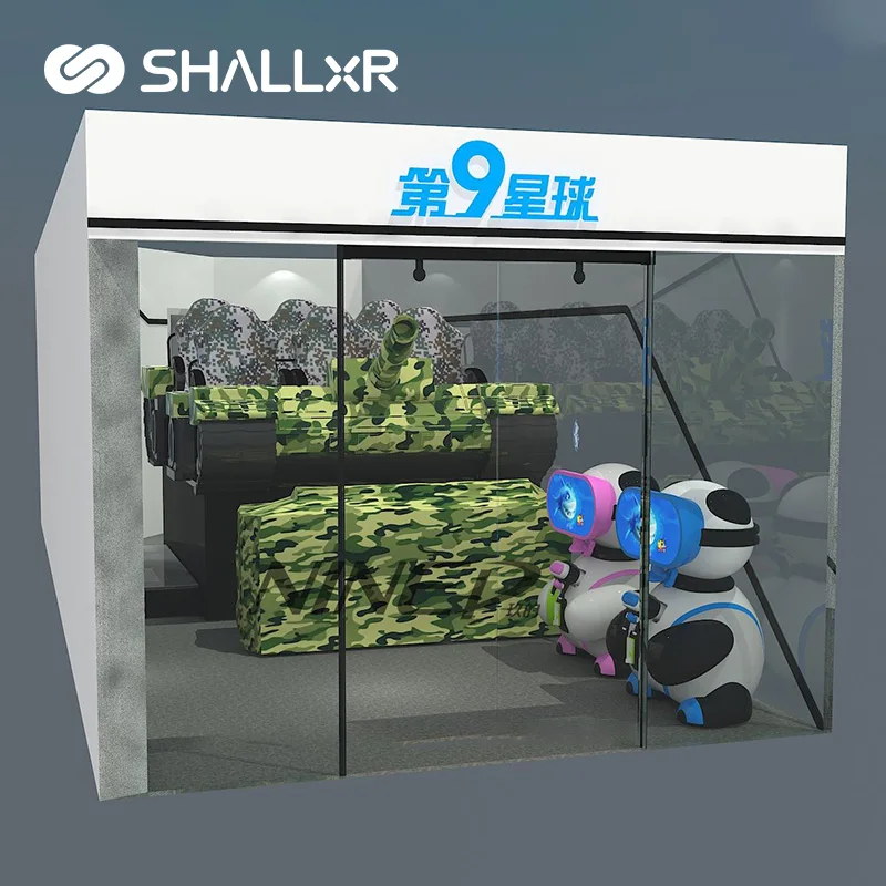 Guangzhou ShallxR 9D Vr Simulator One-Stop Solution Multiplayer Escape Room Vr Park Shooting Games