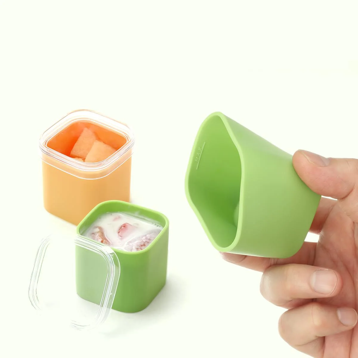 Food Safe Silicone Small Salad Dressing Container To Go for lunch box