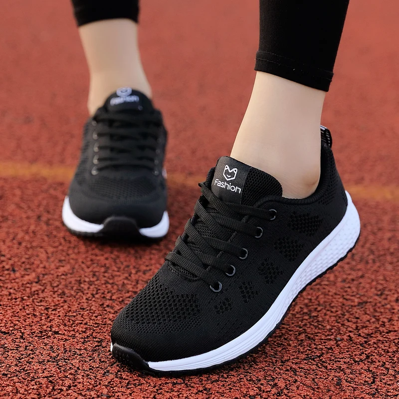 new ladies female no brand sneaker boutique shoes women sport sneakers wholesale footwear breathable soft soles