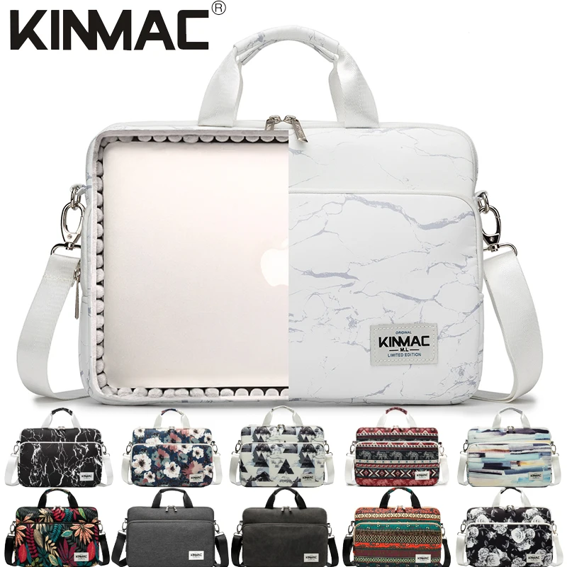 Kinmac 360 Protective Water Resistant Laptop Sleeve Bag Case with Handle and Detachable Shoulder 12.5 inch-13 inch