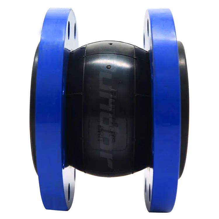 
Bundor DN50 PN16 rubber expansion joint with metal double flange bellow flexible rubber joint 