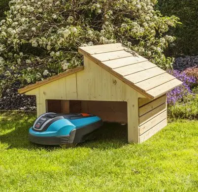 Hot Sale Waterproof Parking Shelter Designed Roof Wooden Robot Lawn Mower Garage Carport