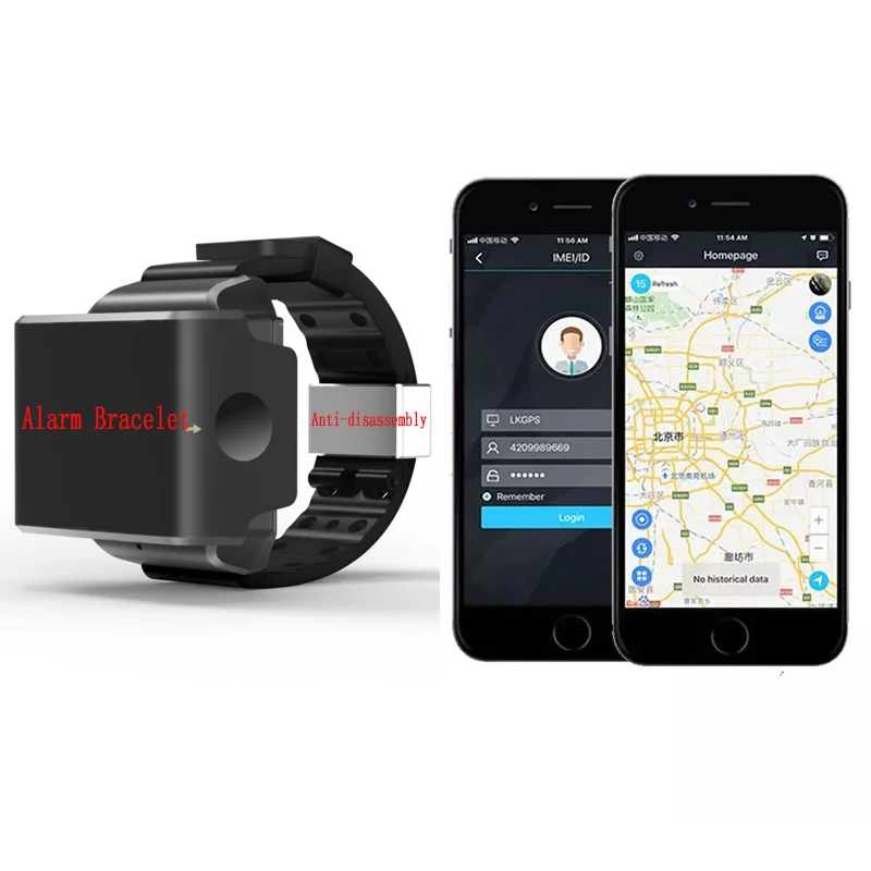 4G House Arrest Offender Tracking Home Quarantine Parolee GPS Tracker Watch Bracelet