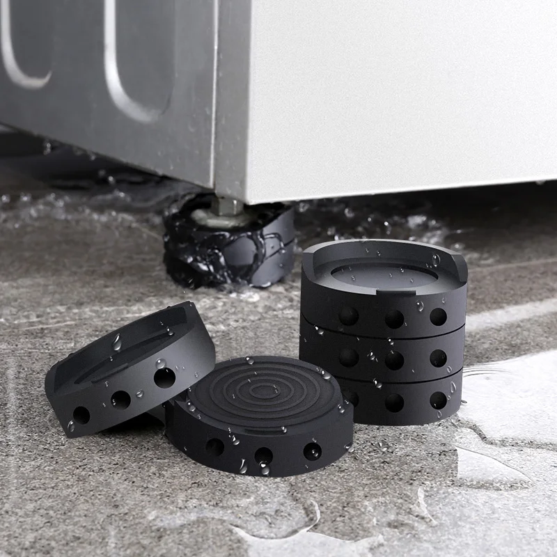 Anti Vibration Pads Washer Dryer Stop Noise Move Shake Walk Slip Equipment Silicone Foot Base Pads