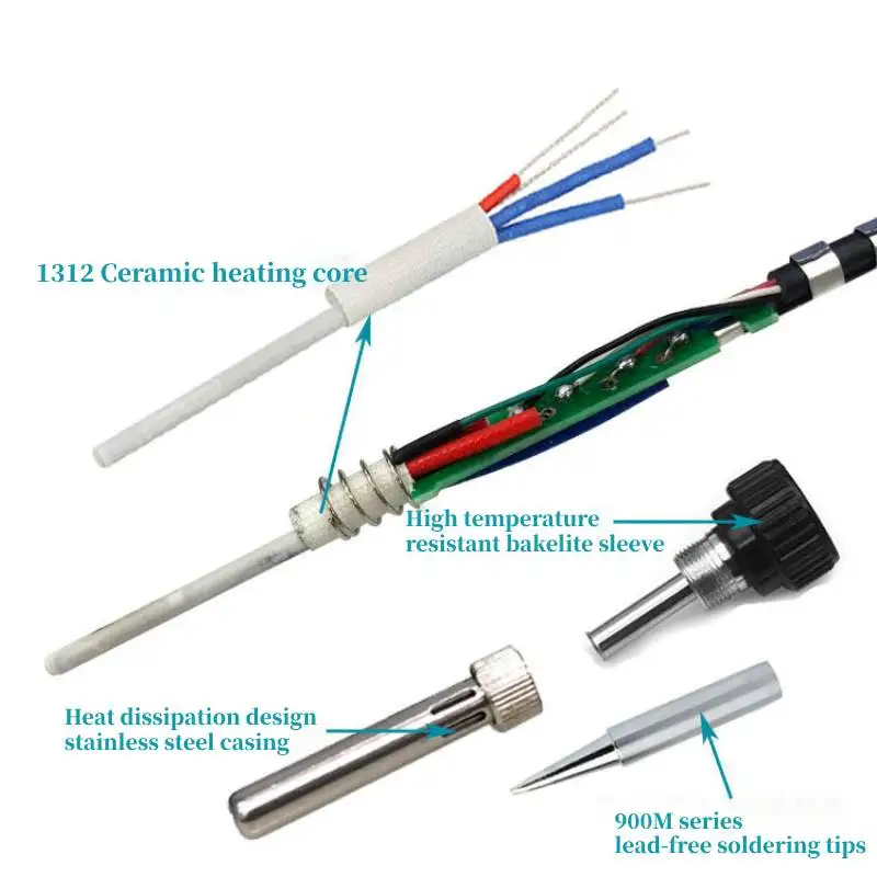 Factory Hot Sale for Good Quality Handif ST936 Soldering Station 60W Lead Free High Precision soldering Iron with ESD 907 Handle