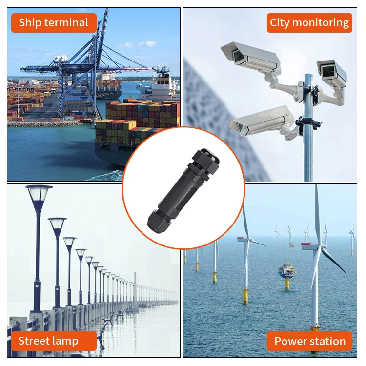 E-weichat New Series 5 pin Male Female LED Light Industrial M25 Waterproof Connector IP68