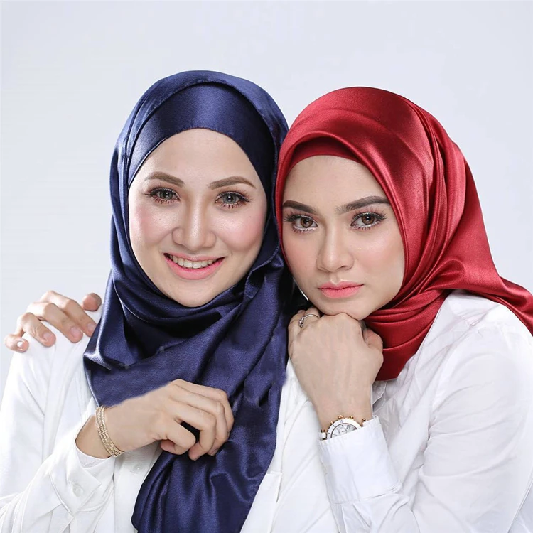2021 Hot Selling High Quality Fashion Muslim Scarf Women Hijab Solid Color Malay Headscarf