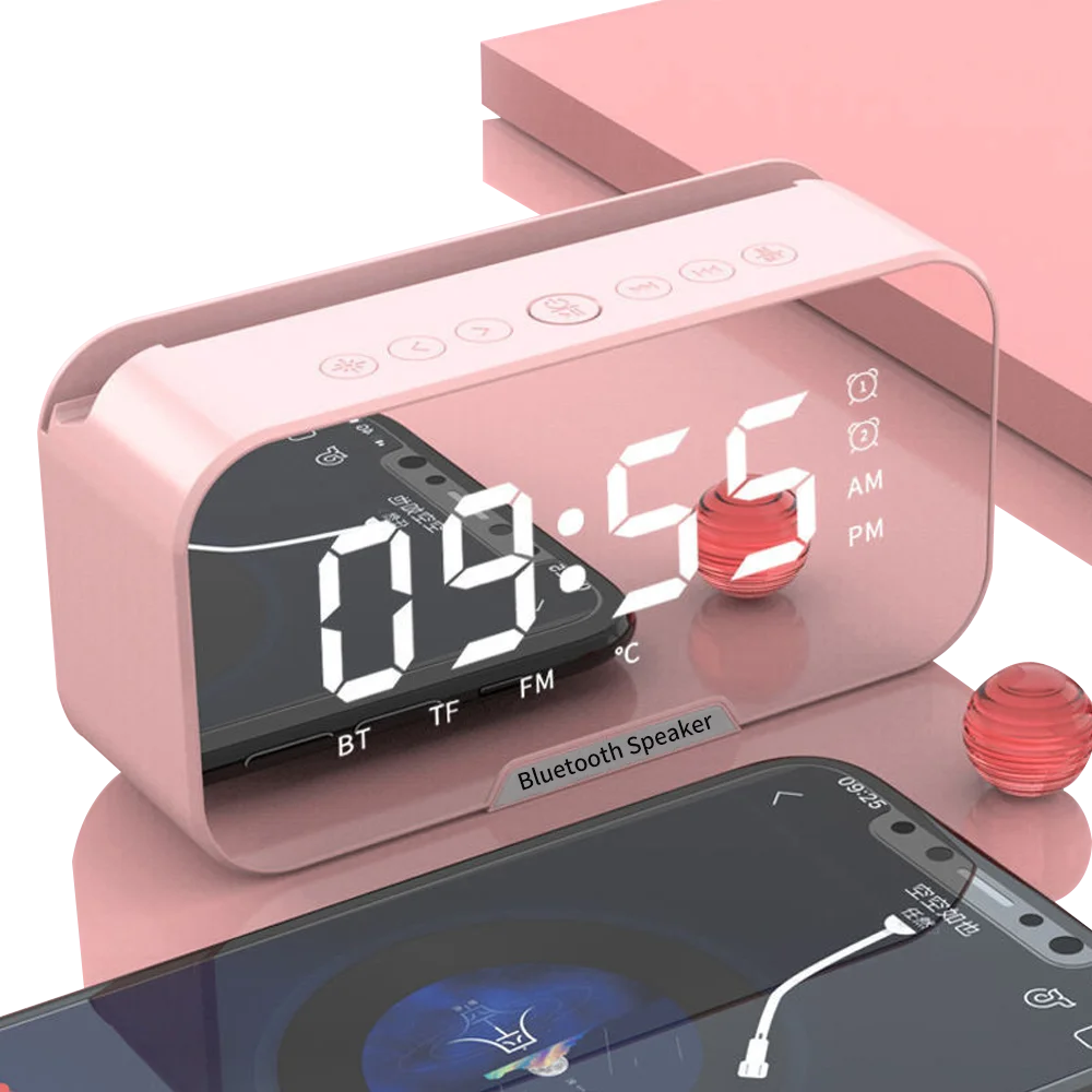 2024 ODM LOGO Speakers Bluetooth Small Portable Wireless Speaker clock Wireless  Speaker