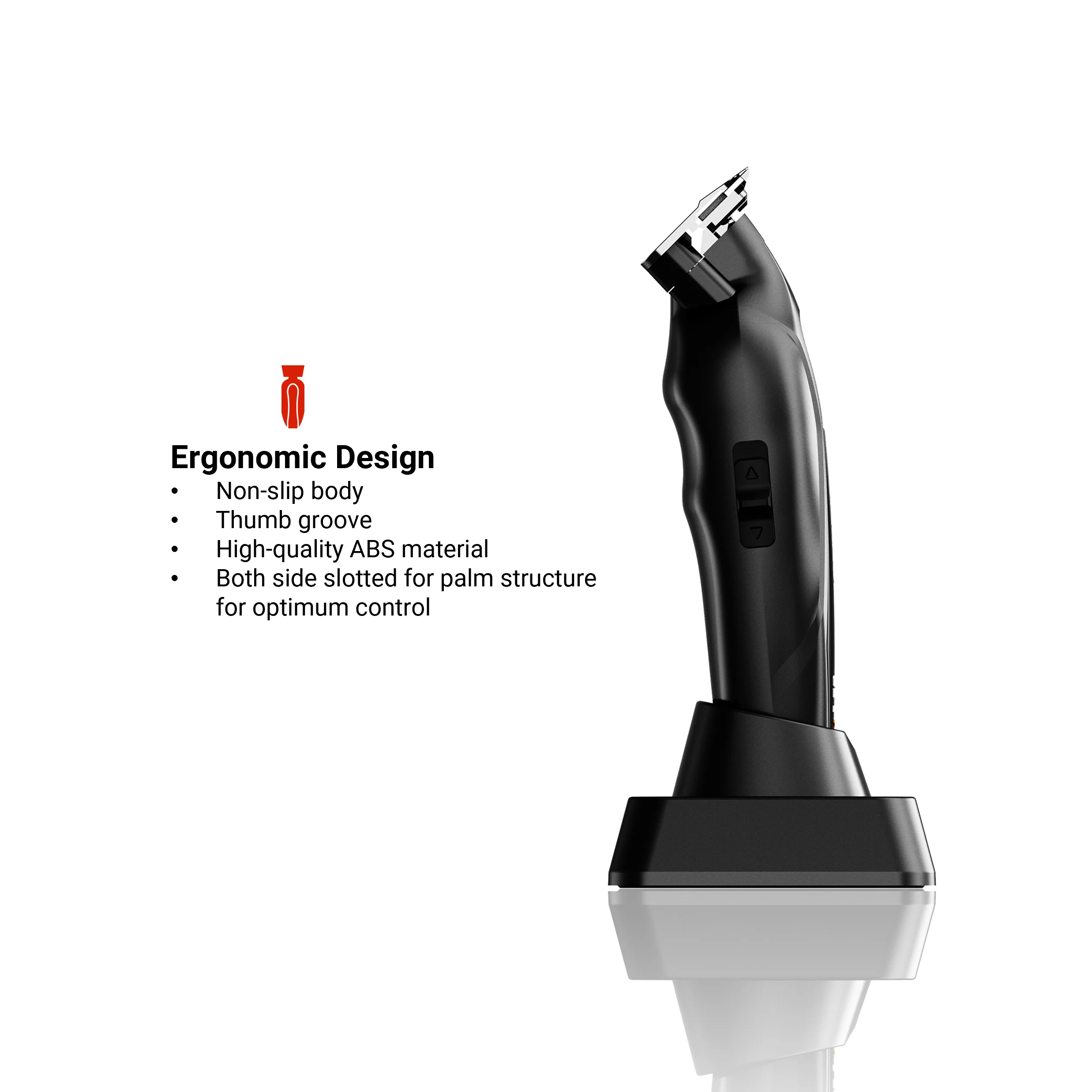 AL-255S Professional Cordless Rechargeable Barber Hair Clippers T-blade Precision Detail Trimmer With Ultra-sharp Blade