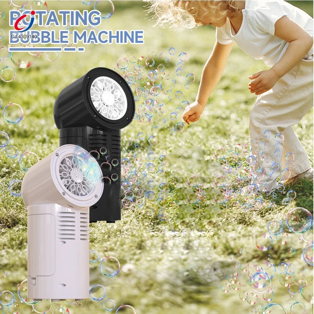 Chengji 12 hole rotating bubble machine toy kids summer outdoor playing automatic rotating bubble machines for party