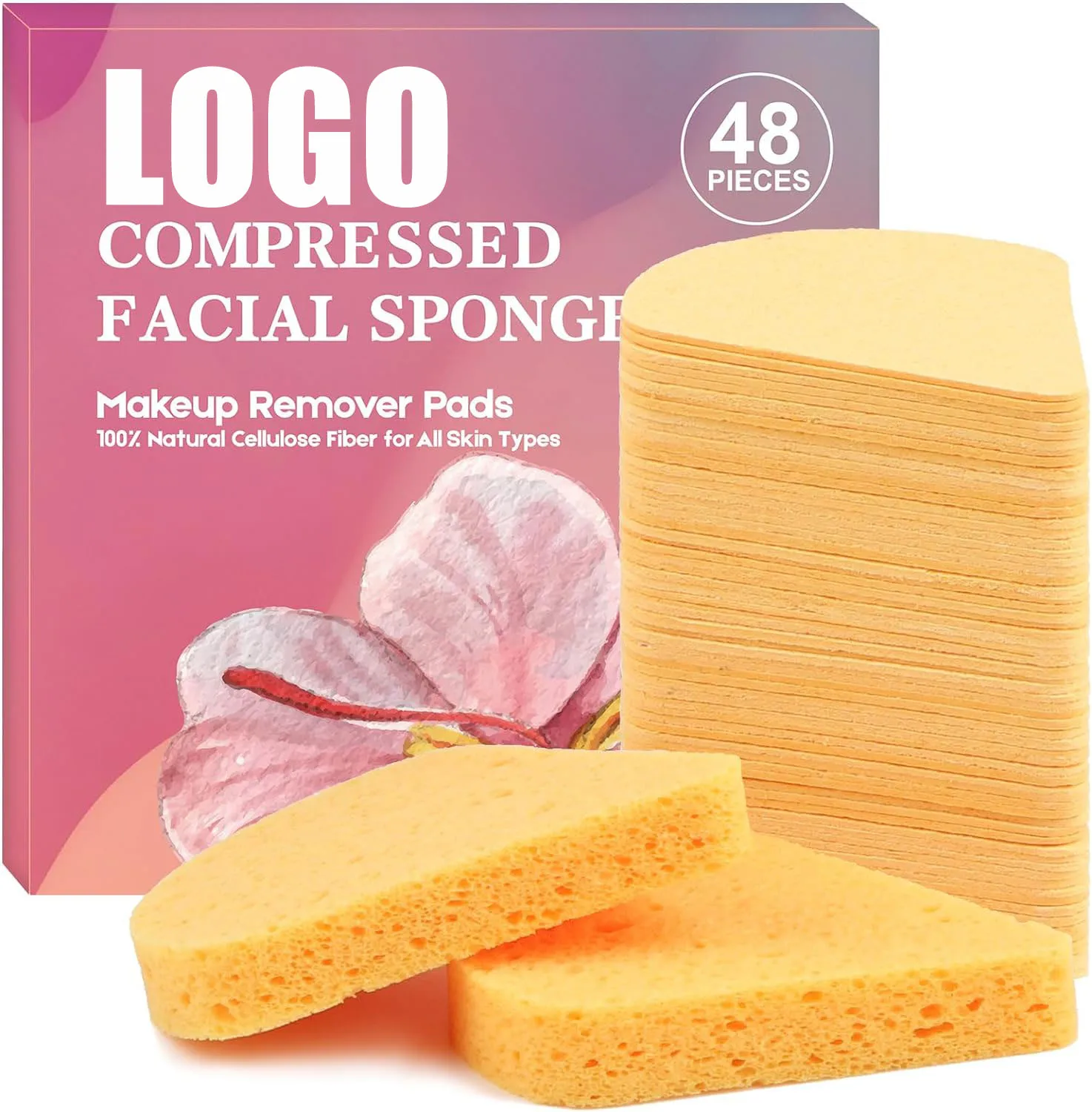 Eco-friendly wholesale Customized foam Cleaner Reusable Konjac Sponge 100% natural Facial Cleaner makeup sponge