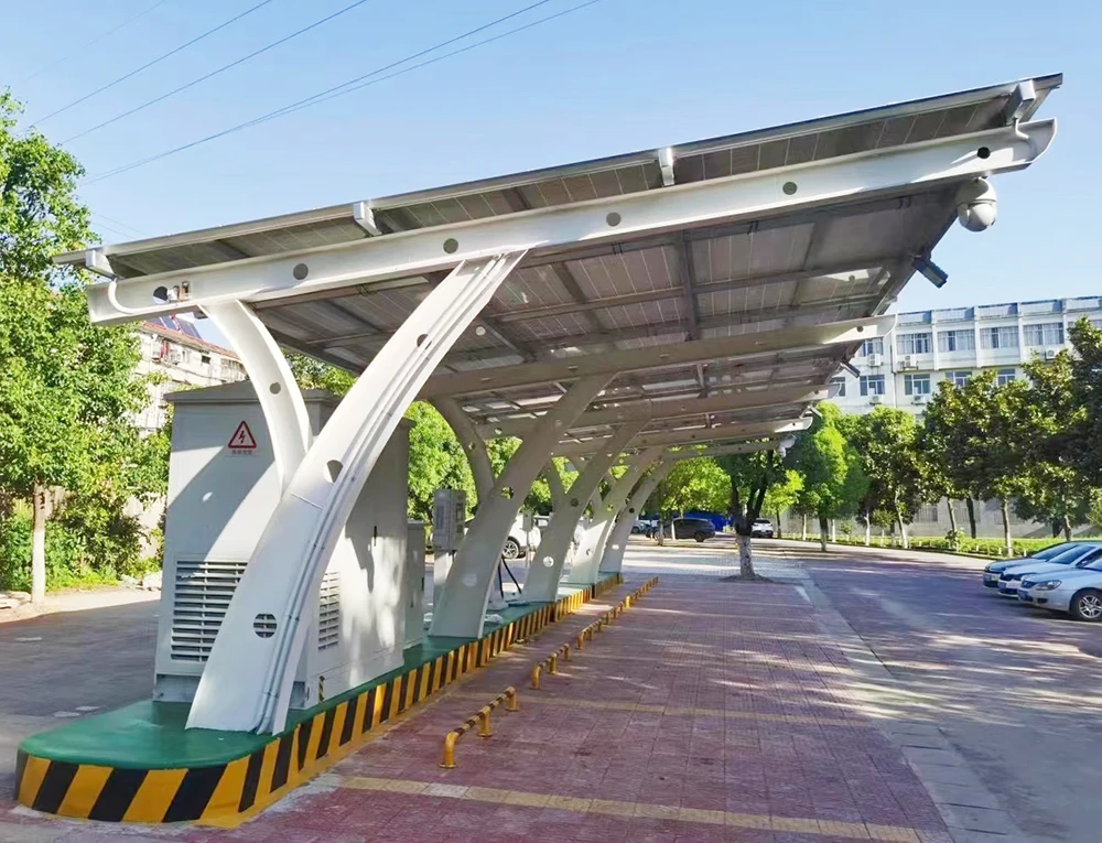 Roof Panels Charging Pile Power Generation Solar Car Parking Shed