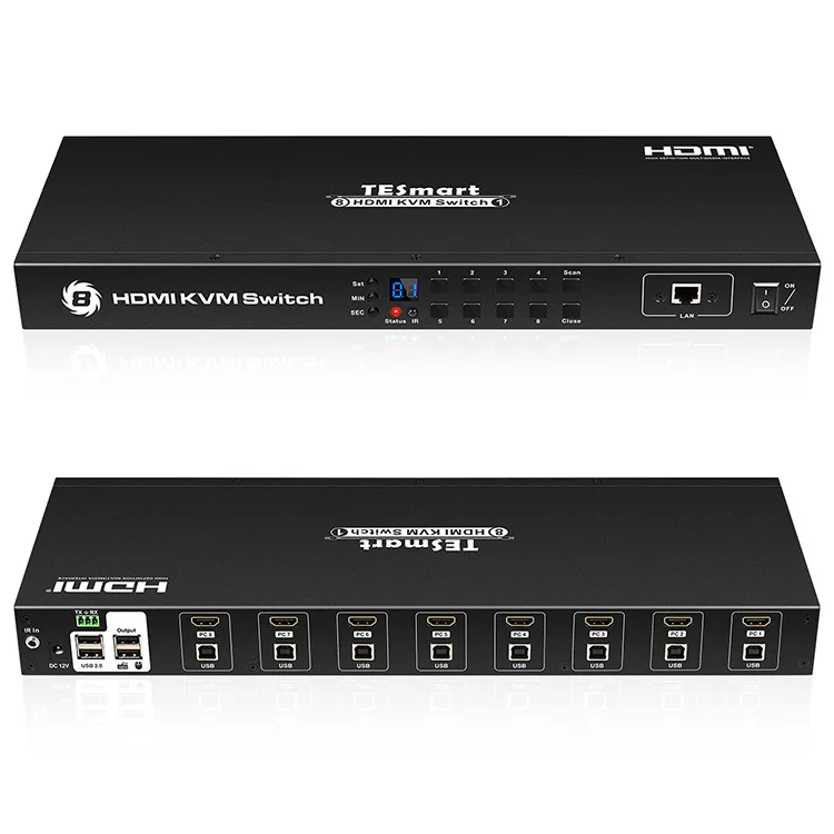 8 Port HDMI KVM Switch Made in Shenzhen 8 Port HDMI KVM Switch with LAN control USB 2.0 devices (60729475854)