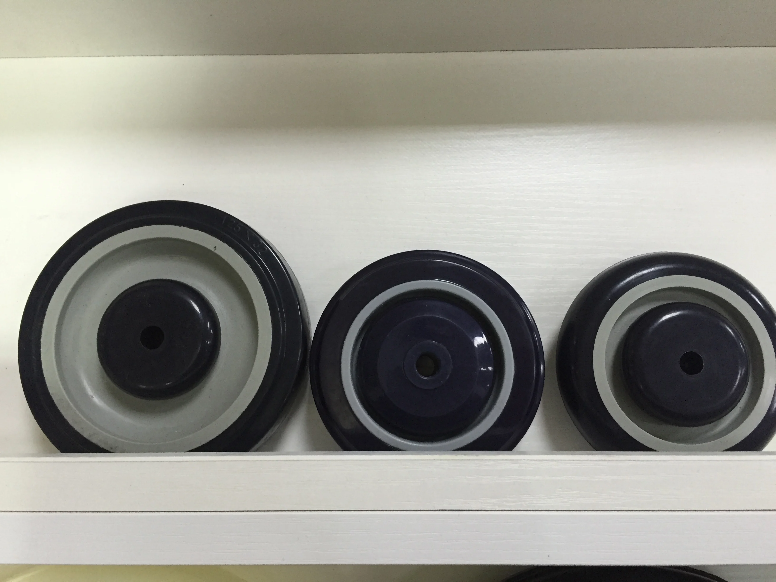 75mm 100mm 125mm shopping cart PU tyre wheel significant noise reduction for supermarket equipment castor