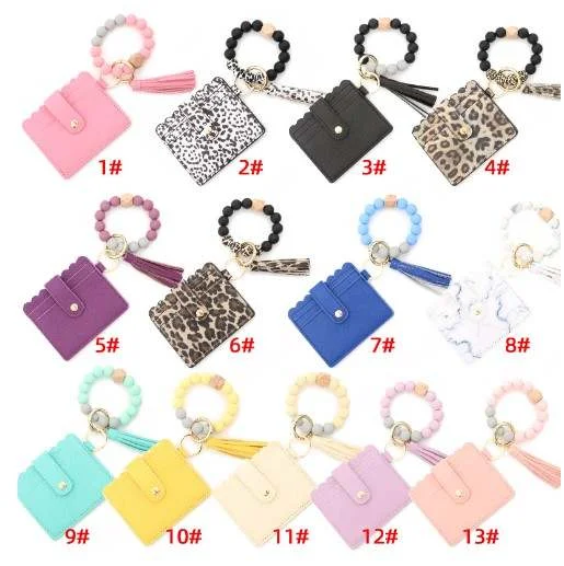 Wholesale Promotional Self Defense Keychain Set Accessories Supplies Car Leather Silicone Wristlet Self Defense Safety Keychain