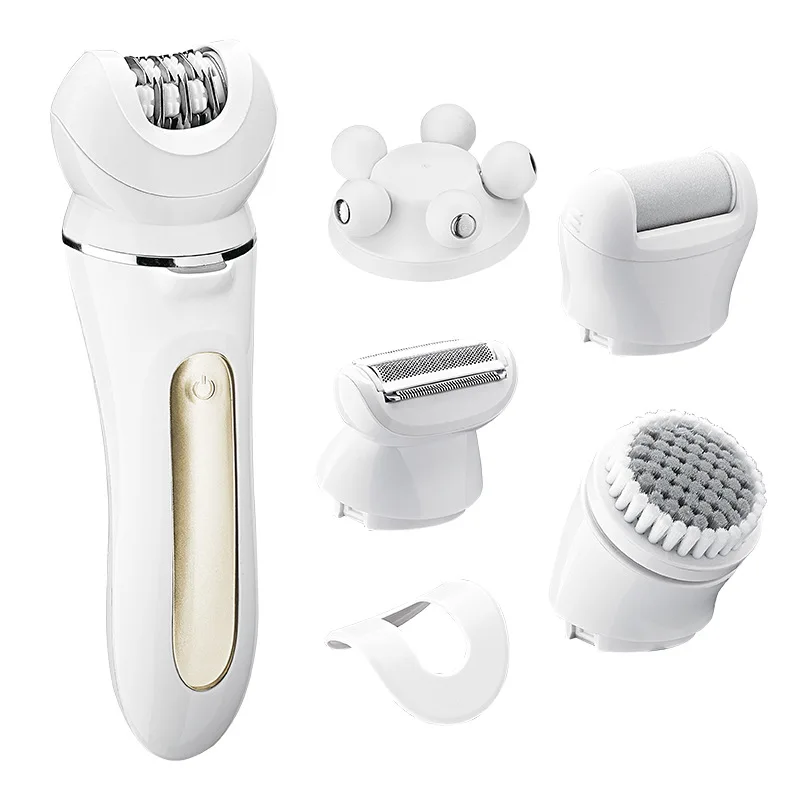 MRY 5 in 1 Groomer Kit Lady Shaver Bikini Razor Women Washable Women Electric Shaver Razor Hair Remover for Face Body