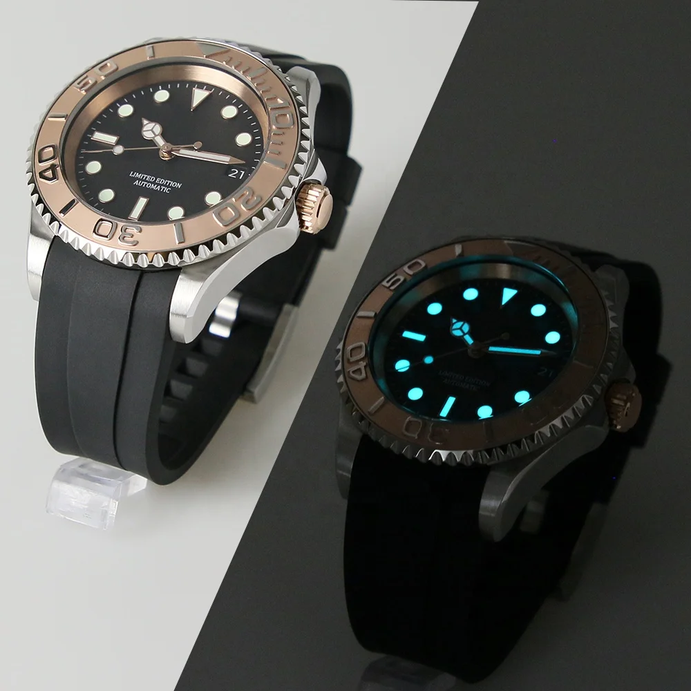 40.5mm New Arrival 20ATM 316L Stainless Steel Fit NH34 NH35 NH36 Movement SKX007  Diviing Watch Case