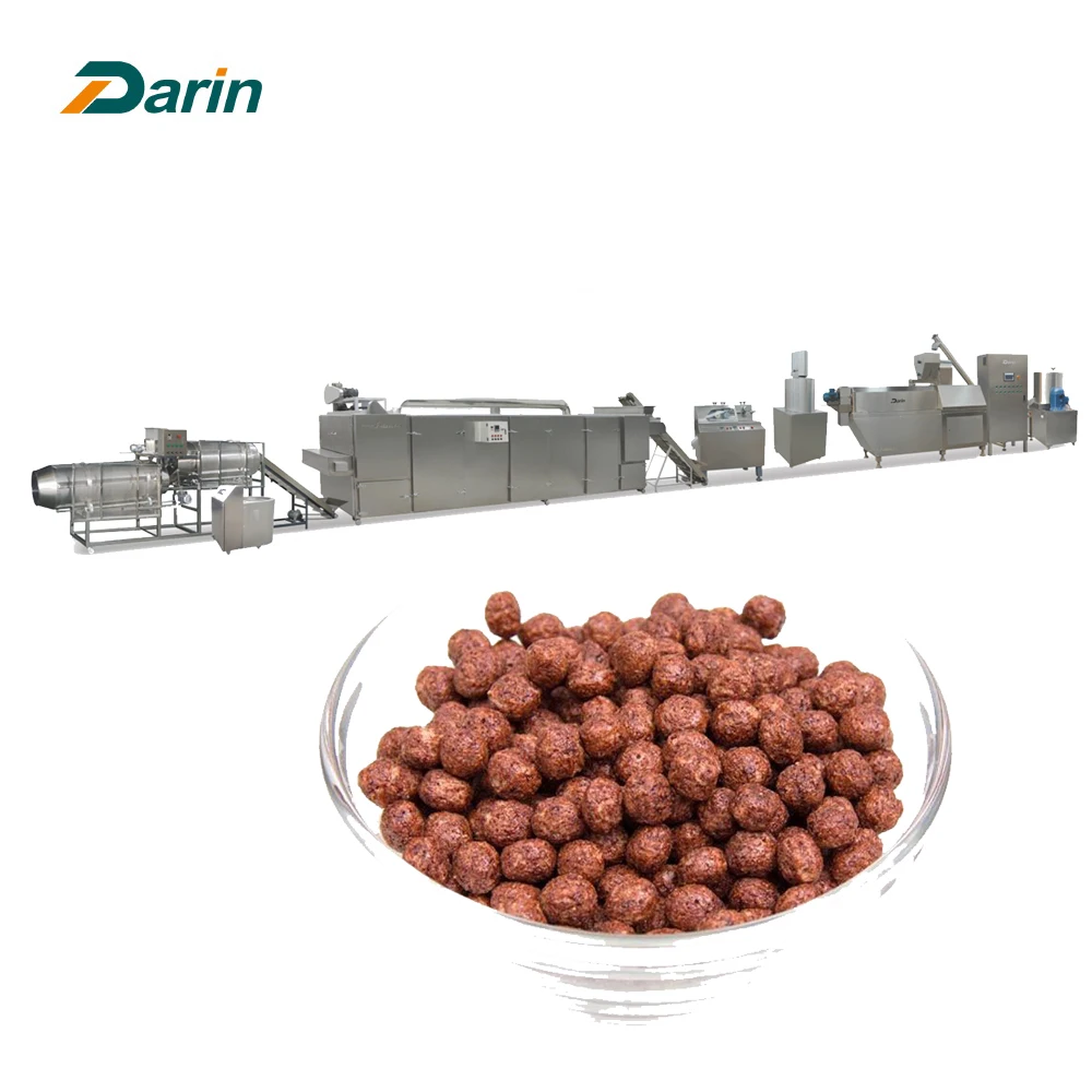 Corn puff production line puffed corn ball snacks food making rice machine