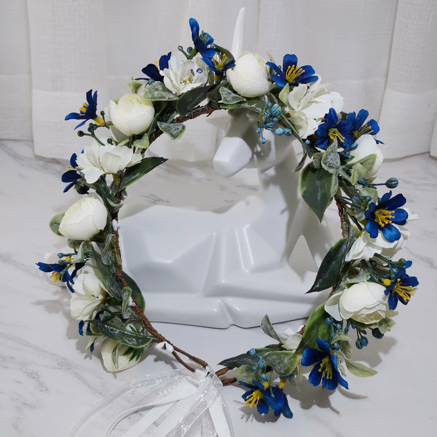 Flower Garland Hair Accessories Handmade Artificial Flower Headdress Girl Headband Corolla Taira Wholesale Floral Crown