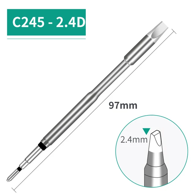 High Quality C245 Soldering iron Tips 6 Types I IS K SK 2C 2.4D Lead Free For Soldering Station Soldering Iron Handle Tips