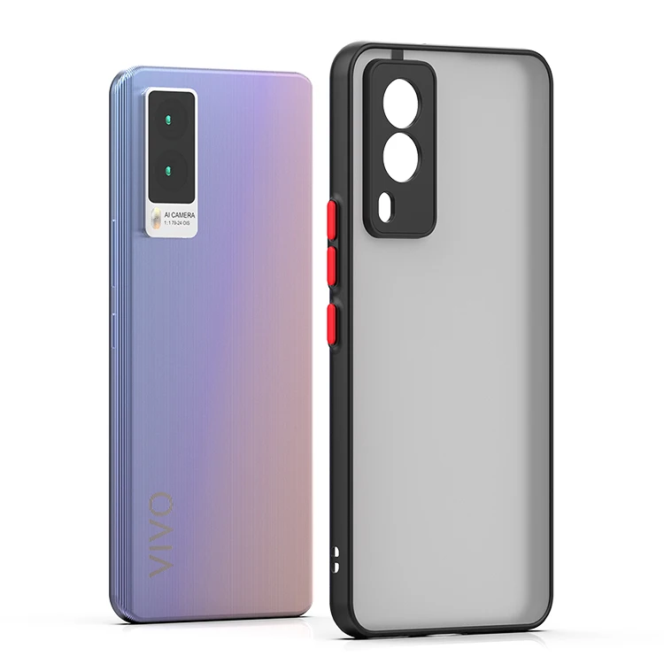 Factory Price Color Button Skin Smoke Camera Protection Frosted Matte Cell Phone Case For Samsung M21 2021