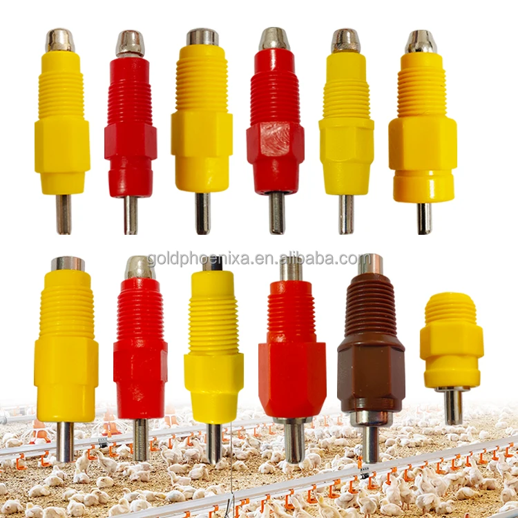YYC wholesale multiple types automatic chicken nipple drinker for poultry drinking line