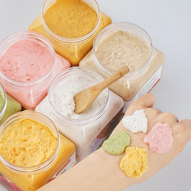 Private Label OEM Organic Exfoliating Face Scrub Deep Cleansing Whitening Fruit Body Scrub