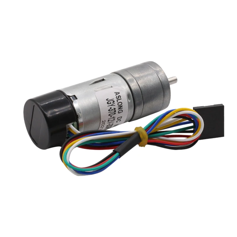 25mm dc gear motor 25 a370 hall dc gear cover motor encoder with gearbox reduction ASLONG motor switch 25mm retro