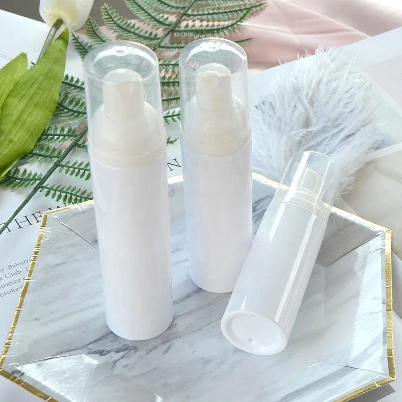 High quality small size 60ml 80ml 120ml foaming bottles cosmetic spray pump bottles for kids shower wash