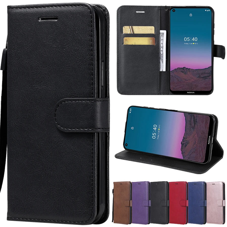 Leather Case For Nokia 3 5 6 9 2018 Pure View Nokia 1.3 2.3 2.4 3.4 N635 N640 Nokia 1 3.1 3.2 4.2 6.2 7.2 7.1 8.1 X7 X71 G20 X20
