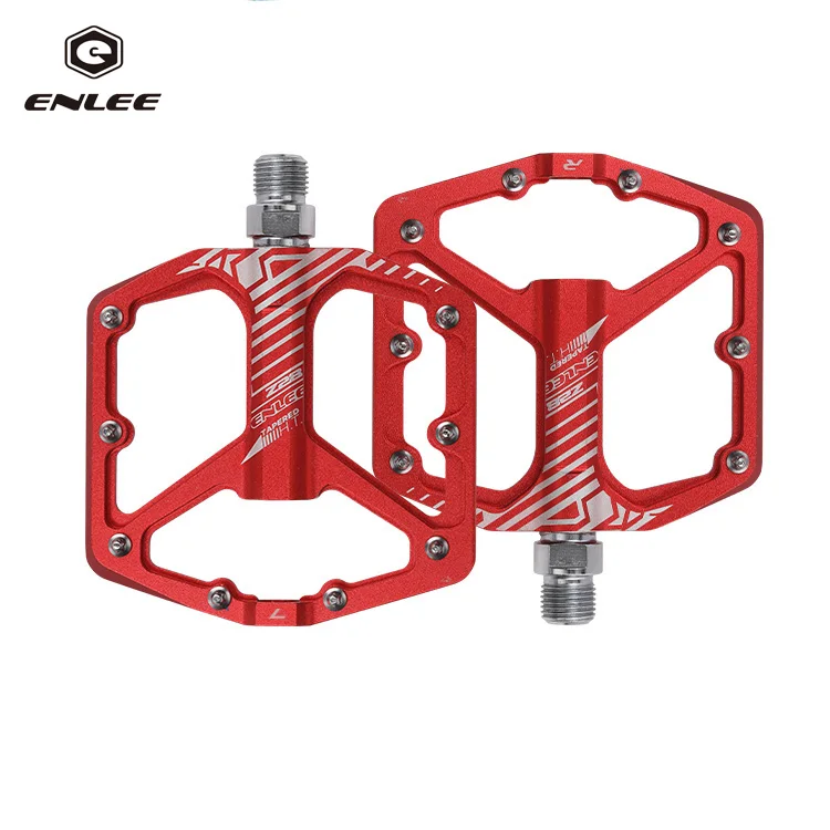 Enlee Hot Sell Mountain Bike Electric Bike Pedals Red/Black/Blue/Purple Bicycle Pedal