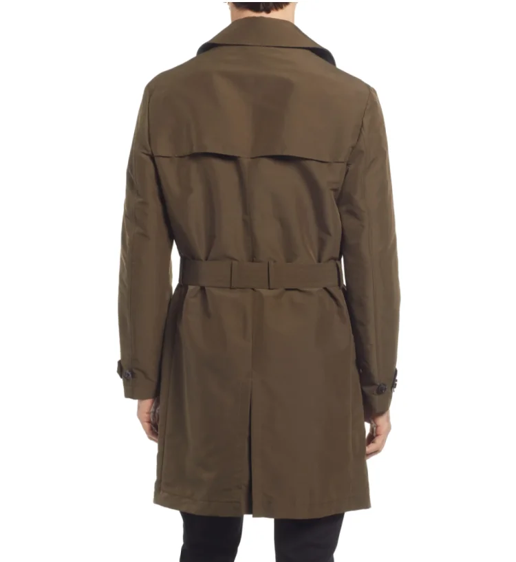 OEM ODM Custom Luxury Trench Coats Worsted Wool Overcoat Men Warm Winter Long Men Cashmere Overcoat For Men