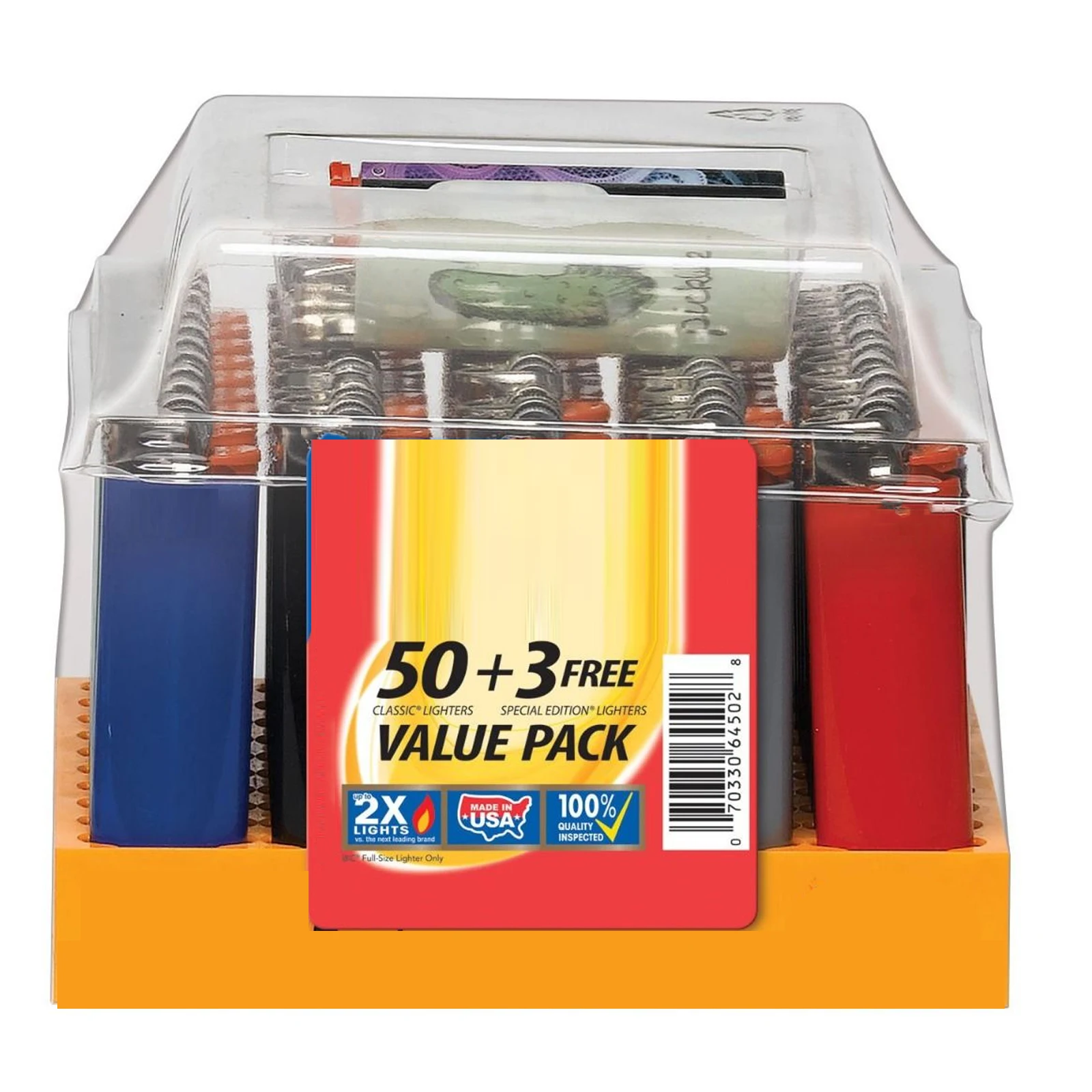 USA STOCK NOW Class A Bic lighter 50pcs per box, assorted color, available in different variation of quantity
