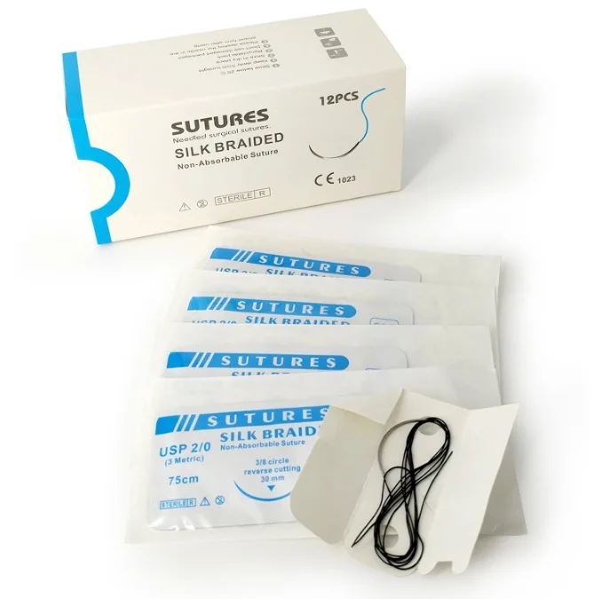Medical Absorbable Surgical Chromic Catgut Suture with Needle