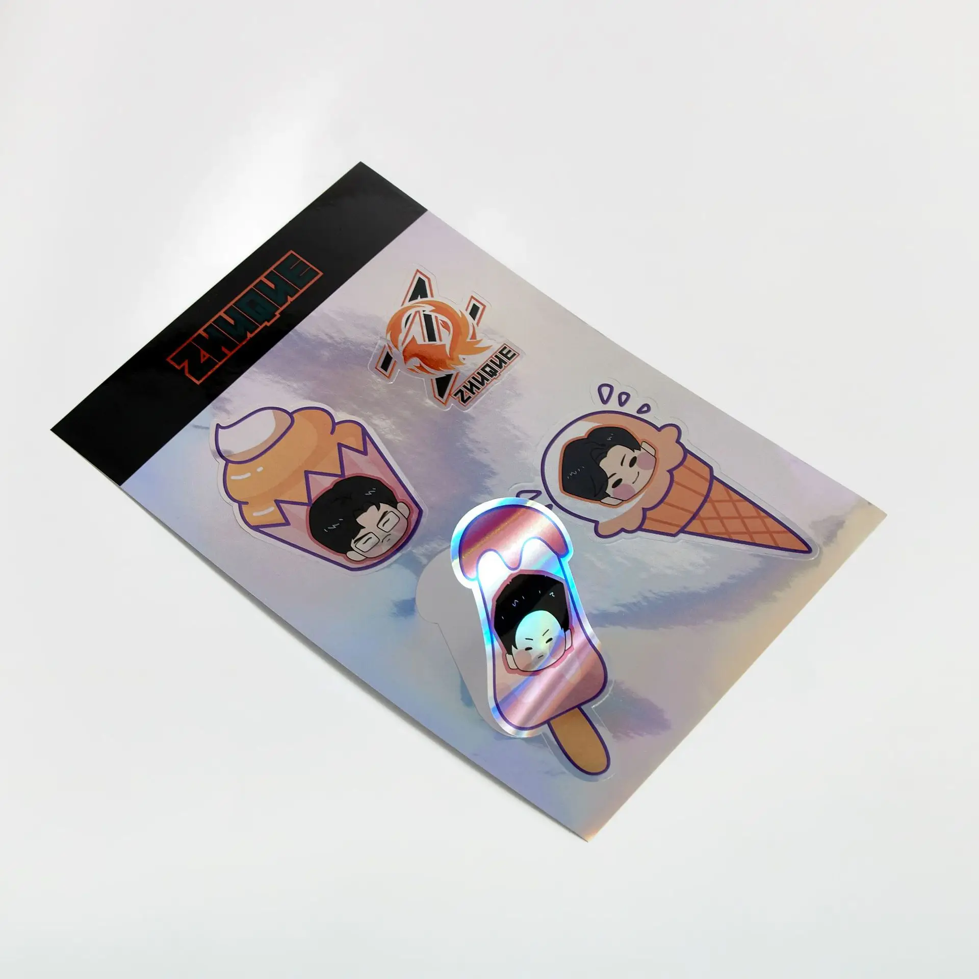 Custom Removable No Glue Static Cling Glass Window Vinyl Stickers